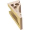 Ekena Millwork 4"W x 4"D x 8"H Wide Mayflower Rough Cedar Woodgrain TimberThane Corbel, Primed Tan CORUR04X04X08MAYRCPR - alternate 3
